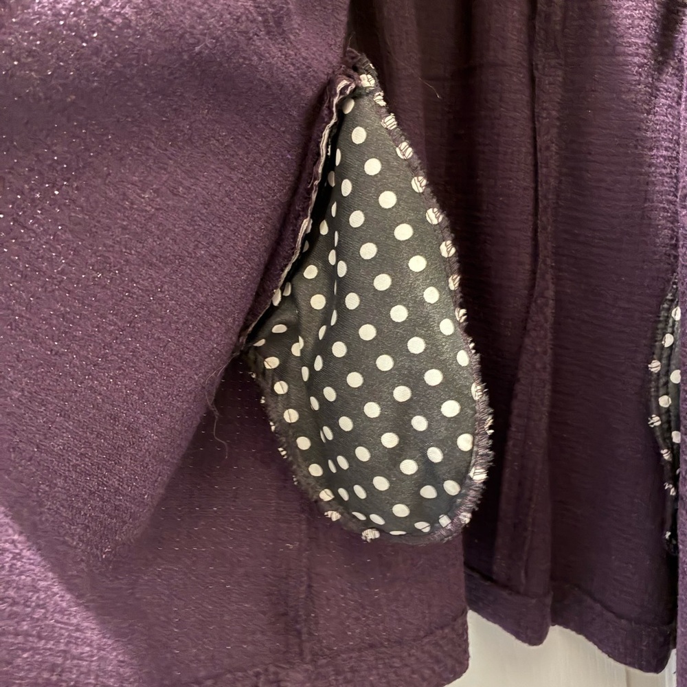 Purple Ruffled Coat - Picture 5 of 7